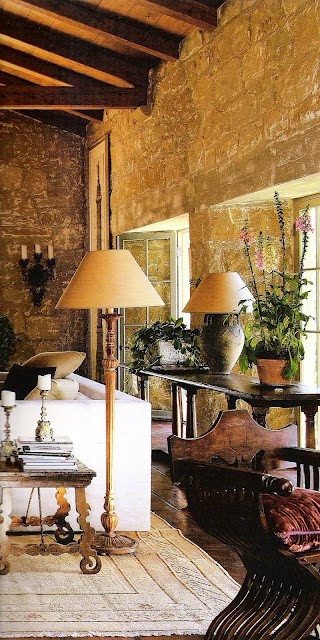 John Saladino Designed living room