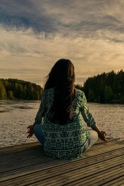 Meditating outside provides huge health benefits, relieves stress and helps regenerate your body and mind.