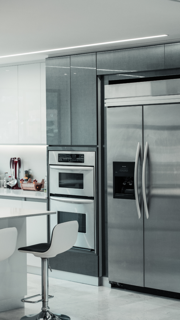 stainless streamlined appliances